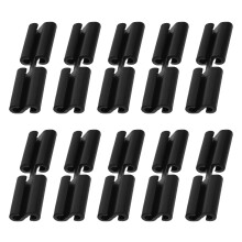 10Pièces Clips Universels Pour Poteaux De Football ABS Noir
