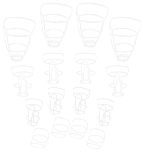 20Pcs Portable Nets White Plastic Bottle Covers