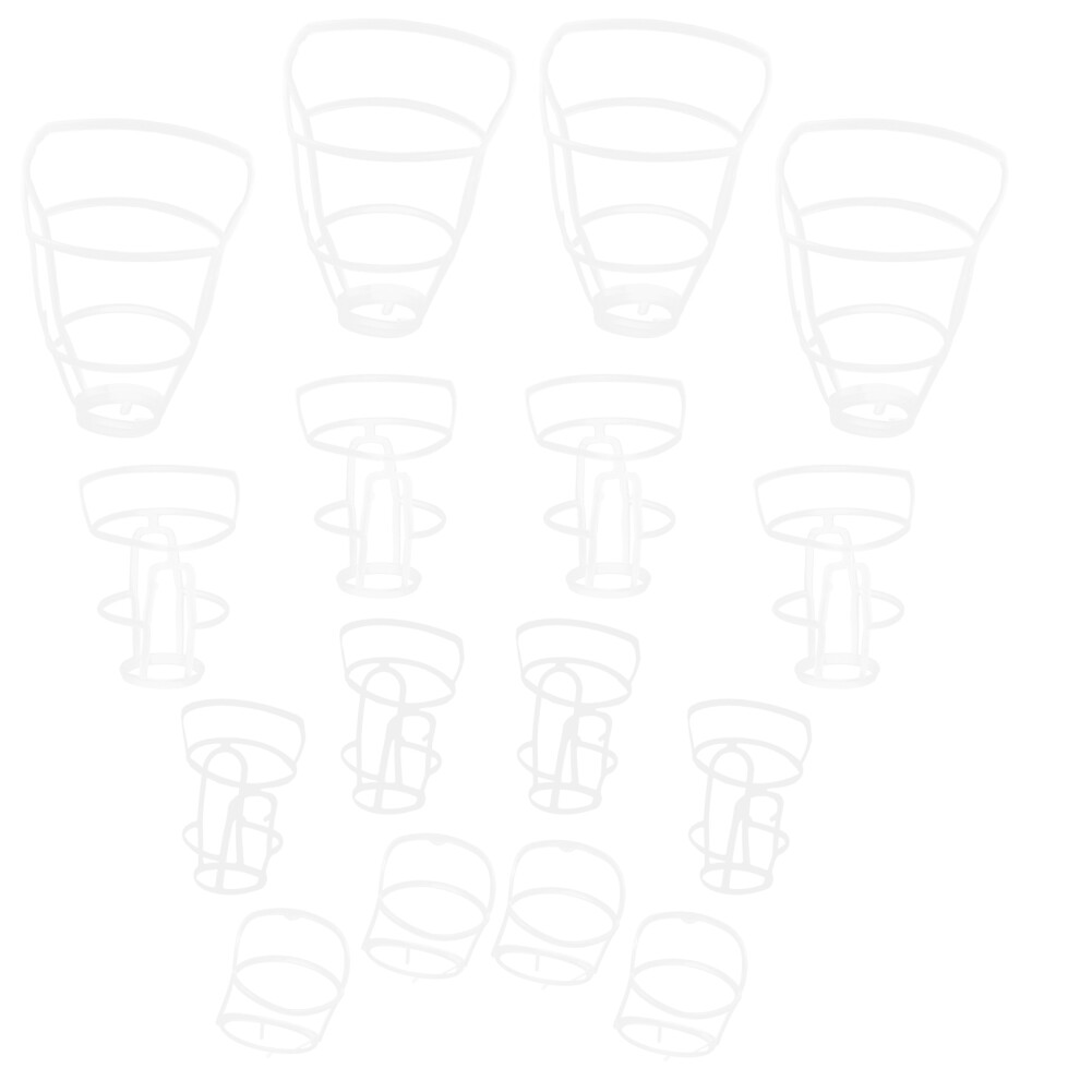 Aboofan White 20Pcs Portable Nets Plastic Bottle Covers