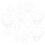 20Pcs Portable Nets White Plastic Bottle Covers 10