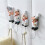2Pièces Crochet Mural Résine Chef Cartoon Perçage 10