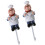 2Pièces Crochet Mural Résine Chef Cartoon Perçage 2