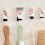 2Pièces Crochet Mural Résine Chef Cartoon Perçage 11