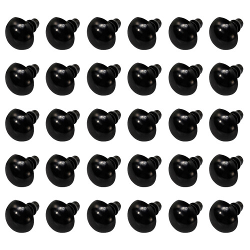 200Paia Occhi Neri Per DIY Occhi Sicuri Resistenti 2