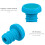 1Paire Embouts De Guidon En Caoutchouc Polyester Durable 6