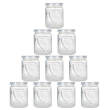 10Pz Contenitori Trasparenti in E Per Pudding E Mousse