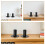 3Pcs Black Aluminum Speaker Stands with Shock Absorption Brackets 7