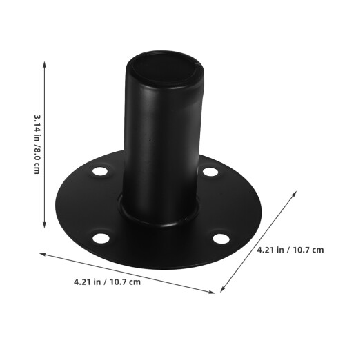 3Pcs Black Aluminum Speaker Stands with Shock Absorption Brackets 2