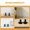 3Pcs Black Aluminum Speaker Stands with Shock Absorption Brackets 9
