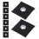 8Pièces Fixations Auvent PVC Noir Pour Camping-Car Installation Rapide 1