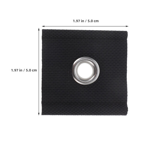 8Pièces Fixations Auvent PVC Noir Pour Camping-Car Installation Rapide 1
