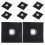 8Pièces Fixations Auvent PVC Noir Pour Camping-Car Installation Rapide 11