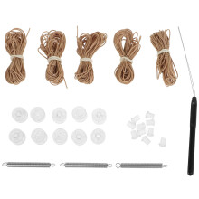 1Set Rv Pleated Shade Repair Kit Brown Pom Blinds Cord Spring Home Use