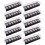 10Pz Scatole Packaging Nero Per Macarons E Dolci 10