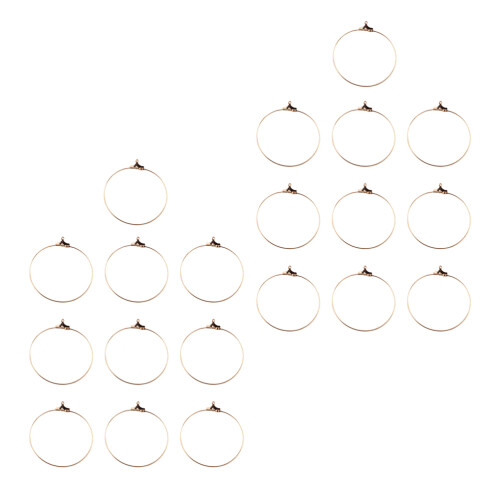 20Pz Clip Orecchio Rame Oro Per Creazione Gioielli Handmade
