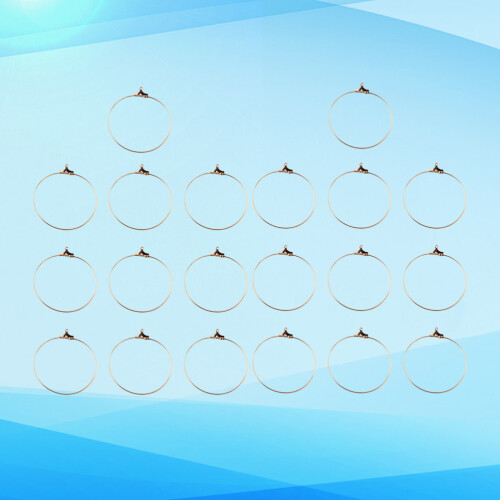 20Pz Clip Orecchio Rame Oro Per Creazione Gioielli Handmade 2