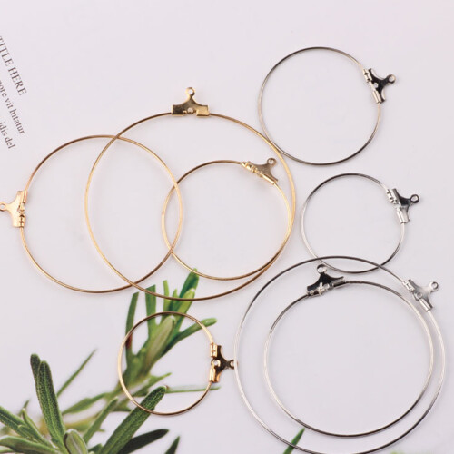 20Pz Clip Orecchio Rame Oro Per Creazione Gioielli Handmade 1