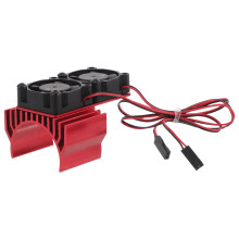 Dissipateur Rouge Aluminium Double Ventilateurs Pour Rc