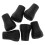 6Pièces Embouts Bâtons Randonnée Noir Antidérapant Durable 1