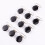 10Pz Clip Regolatori Nero in Metallo Per Bretelle E Ciucci Resistente 8