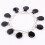 10Pz Clip Regolatori Nero in Metallo Per Bretelle E Ciucci Resistente 9