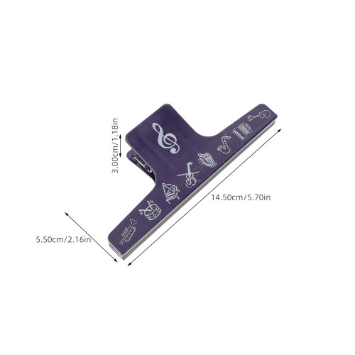 2Pz Clip Portaspartiti Resistente in Per Pagine 1