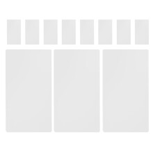 12Pièces Accessoires PVC Enfants Blancs Pour Copie Dessin 3D