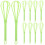 10Pcs Light Green Plastic Pulp Mixer Tool for Paper Making and Crafts 11