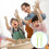 10Pcs Light Green Plastic Pulp Mixer Tool for Paper Making and Crafts 3