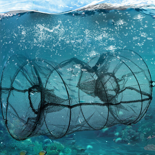 À Crevettes Pliable En Nylon Noir 2