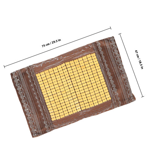 Bamboe Kussenhoes Met Texture Elegant Gouden Kleur 1