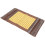 Bamboe Kussenhoes Met Texture Elegant Gouden Kleur 4