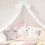 1Set Adjustable White Iron Canopy Frame for Net Holder Stand 5