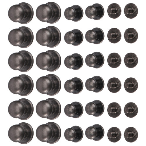 72Pz Rivetti Mini Argento in Per Borse E Pelle, Robust