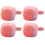 4Pcs Portable Pacifier Holder Pink Plastic Food-Grade Storage 8