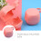 4Pcs Portable Pacifier Holder Pink Plastic Food-Grade Storage 9