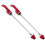 1Pair Quick Release Skewers Red Durable Aluminium Alloy 1