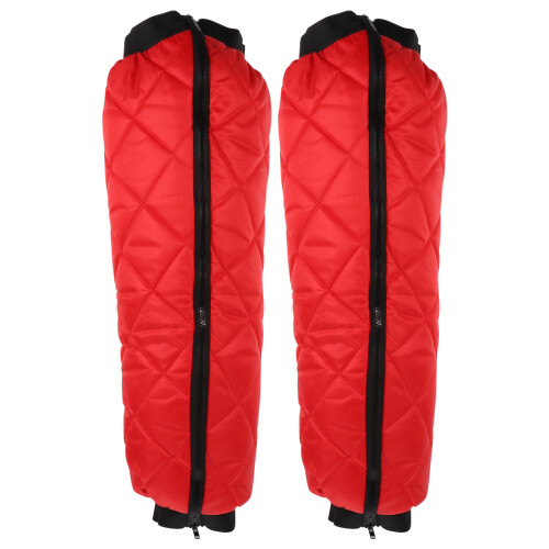 1Paio Ginocchiere Protettive Rosse Calde Antivento Outdoor Unisex