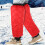 1Paio Ginocchiere Protettive Rosse Calde Antivento Outdoor Unisex 8