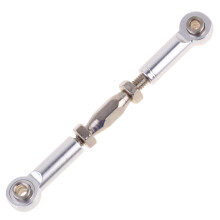 6Pcs Silver Rc Car Rod Linkage Turnbuckle Rods Durable Metal Upgrade