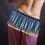 Sky-Blue Chiffon Belly Dancer Hip Scarf with Sequin Tassel Design 4