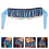 Sky-Blue Chiffon Belly Dancer Hip Scarf with Sequin Tassel Design 9