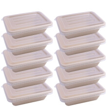 10Pz Box Pranzo Eco-Friendly Usa E Getta E Ristoranti