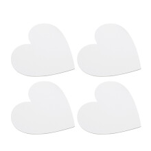 4Pièces Panneaux Toile Coton Gris Pour Peinture