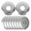 10Pcs Expandable Round Fire Sprinkler Head Protector Plates Silver 11