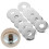 10Pcs Expandable Round Fire Sprinkler Head Protector Plates Silver 6