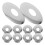 10Pcs Expandable Round Fire Sprinkler Head Protector Plates Silver 8