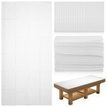 60Pcs Breathable Non-Woven Disposable Bed Sheets for Spa and Salon