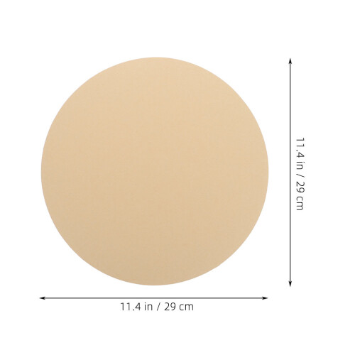 25Pz Carta Kraft Rotonda Marrone Per E DIY 1
