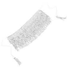 Silver Sequined Belly Dancing Waist Belt Hip Scarf Accessory